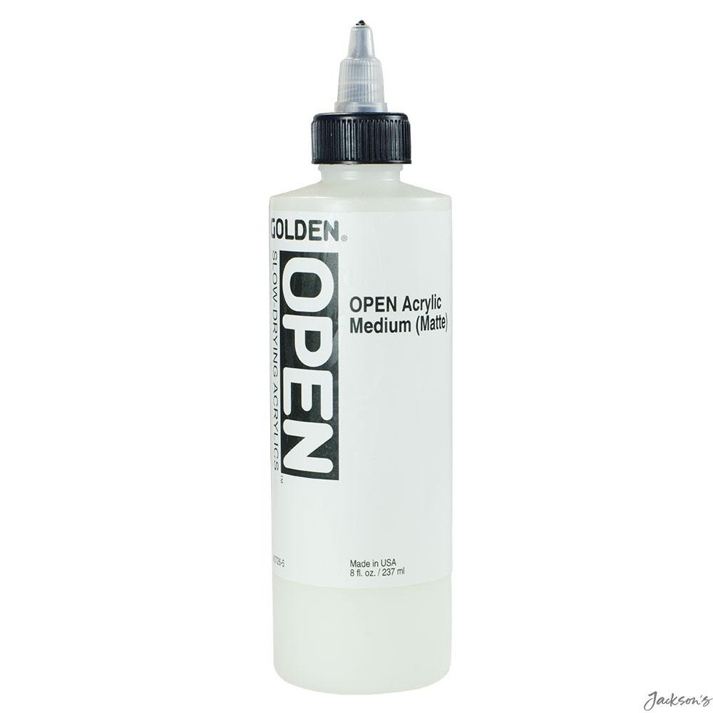 Golden Open Acrylic Medium Matte 237ml Painting Extender For Slow Drying
