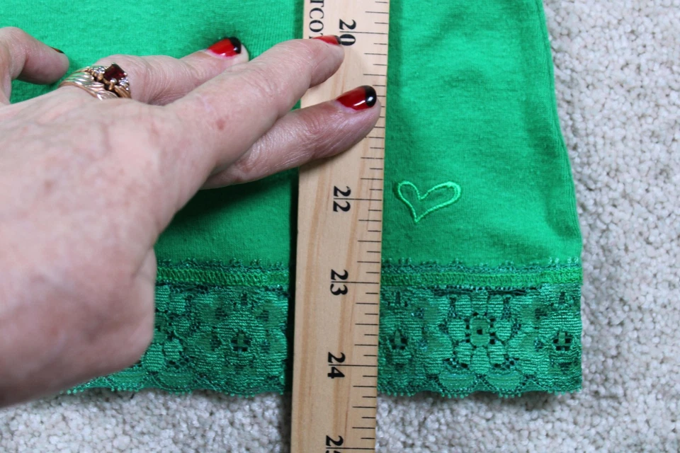 Lilu Camisole женщин L зеленый кружевной отделки Майка Y2K регулируемый спагетти ремень - Изображение 3 из 4