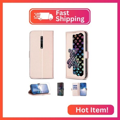 Case Compatible for Nubia Red Magic 6 Pro Phone Case Flip Stand Cover [with Temp