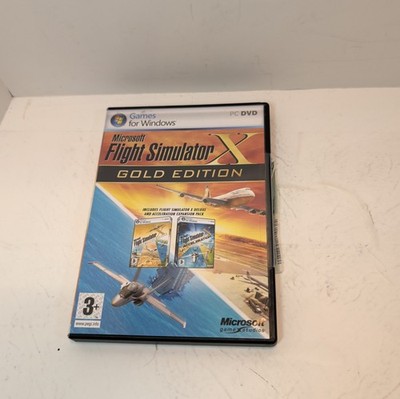Flight Simulator X Gold Edition PC Microsoft for Windows, 3 discs