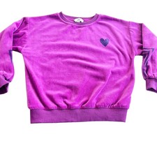 Bobo Choses Girls Velour Sweatshirt size 6-7