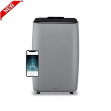 Duux North Smart Air Conditioner 9K BTU/h Silent with Heating Function Grey DXMA