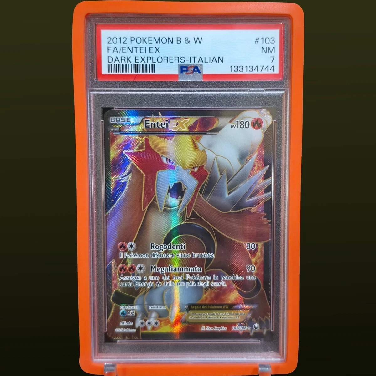 Entei Pokémon TCG Professional Sports Authenticator (PSA