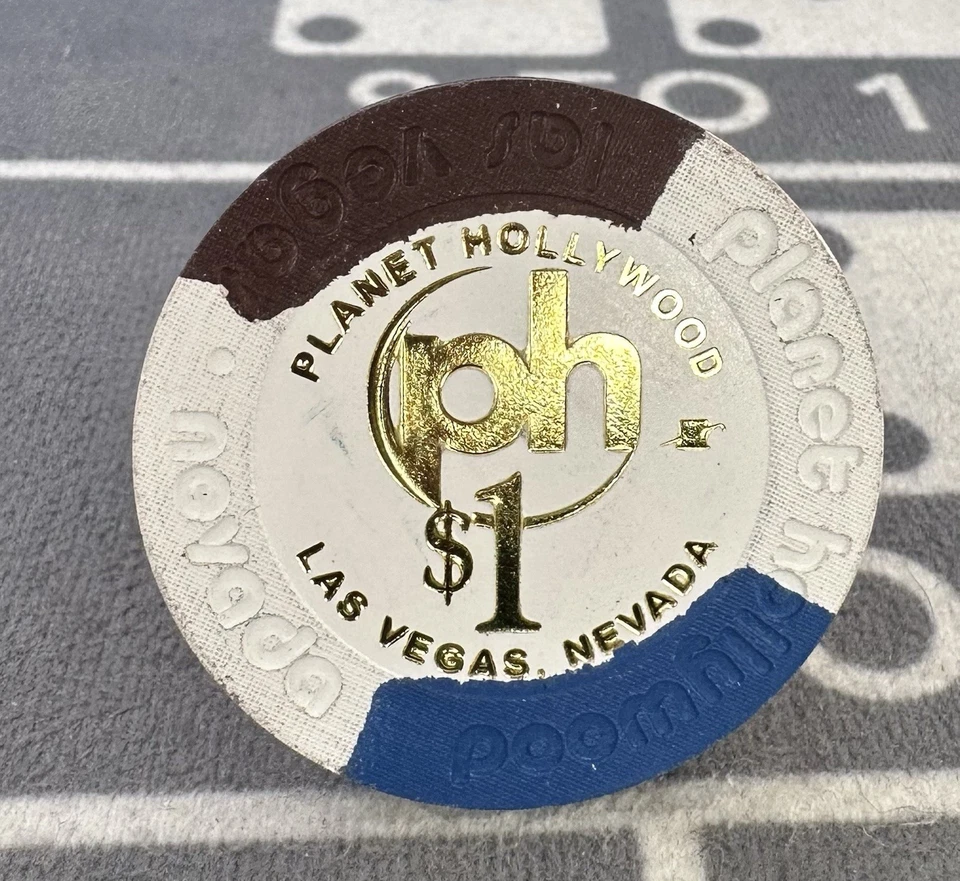 🎰🎲$1 Las Vegas Strip Casino Chip Hot Stamp Gold Current Lot Of 13🎲🎰 - Image 3 of 4