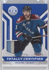 2013-14 Totally Certified Materials Blue Prime 9/50 Maxime Talbot #TC-MXT 0v1