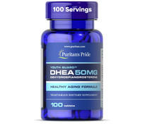  Free Duty Tax Puritan's Pride DHEA 50Mg Dietary Supplement, Promote Sugar