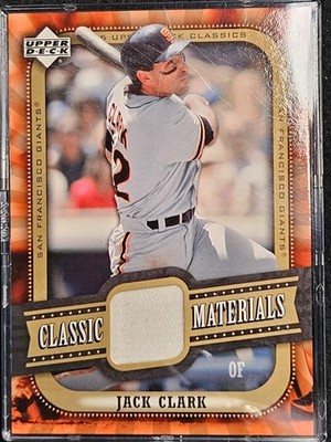 2005 Upper Deck Classics - Classic Materials Jack Clark #MA-JC (MEM)