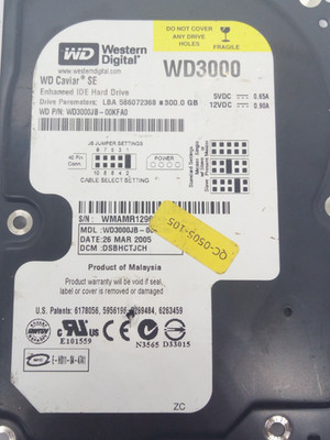 WESTERN DIGITAL WD3000JB-00KFA0 HDD IDE FESTPLATTEN PLATINE #FS357