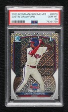 2023 Bowman Chrome Prospects Mega Box Mojo Refractor Justin Crawford PSA 10 1k9t