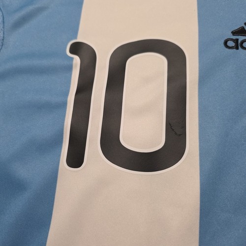 2011 Adidas Argentina Home Soccer Jersey Lionel Messi Men XL Copa America Barca - Picture 3 of 9