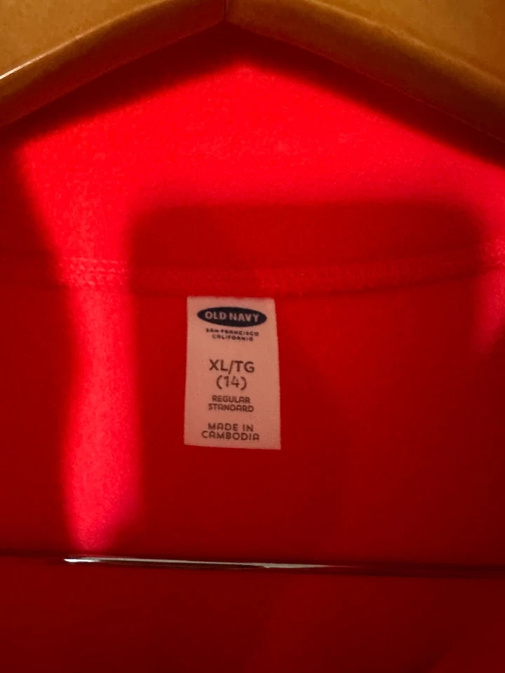 Old Navy Active Fleece Vest Zip on Sweater Red Size 14XL youth Bright Coral - Image 2 of 4