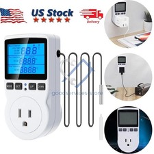 Digital Thermostat Outlet Plug Temperature Co...