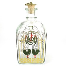 Holmegaard Glas Weihnachtsflasche 1994 Glass Golden Christmas Bottle Denmark +