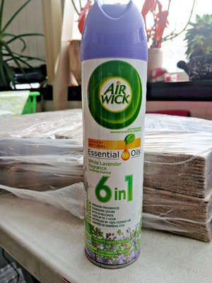 Air Wick Air Freshener Essential Oils White Lavender 6 in 1 -8 Oz