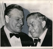 1964 Gov Nelson Rockefeller (L) And Samuel I Newhouse Wirephoto 8x8