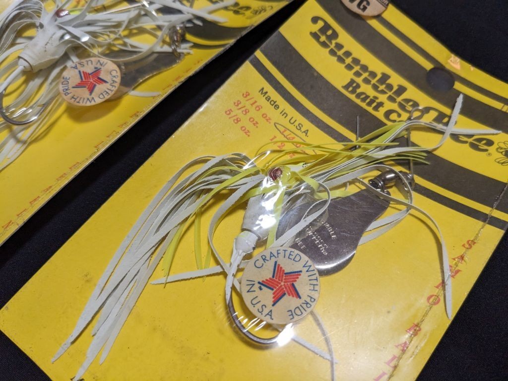 Bumble Bee spinnerbait 1/4oz set of 2 Near Mint1 Bumble Bee Bait Co. American - Image 3
