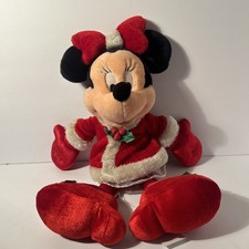 Disney Parks Christmas Minnie Mouse Plush Mrs Claus 18"
