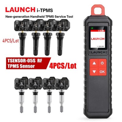 Launch i-TPMS Handheld TPMS Service Tool+8PCS TSENSOR-05S Sensors Metal/Rubber