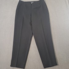 Little Black Pant Womens Size 14.3 Trouser Made With Fit Logic Black Straight