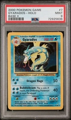 2000 Pokemon Gyarados-Holo Base Set 2 #7 PSA 9 - Image 1 of 2