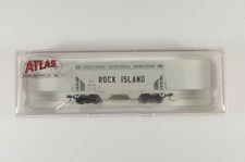 Atlas N Rock Island #12049 2-Bay Centerflow Covered Hopper Car - 39272