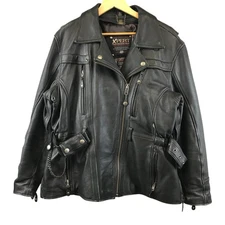 XPERT Performance Gear Leather Biker Jacket Size XL Women's