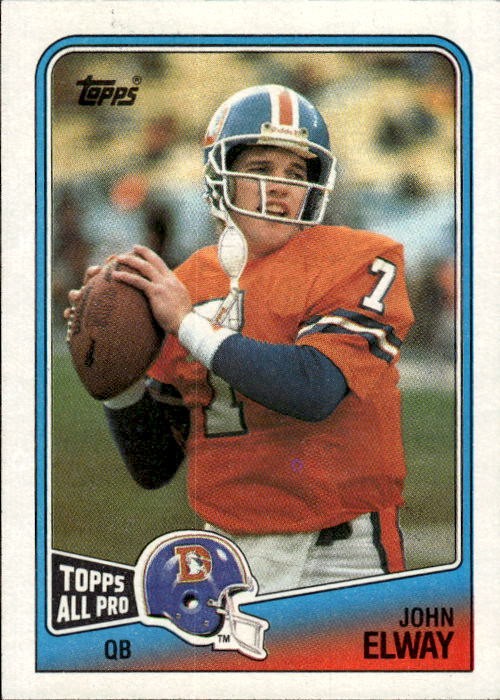 1988 Topps John Elway #23 Denver Broncos 3V