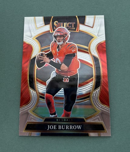 2025 Panini Select Joe Burrow [Black Green Prizm Shock] #57 card