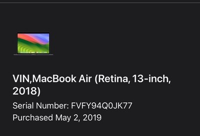 Apple MacBook Air 13'' Retina 2018 i5 8GB 128GB SSD Space Gray USB-C