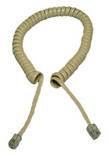 Philmore TEC25 AL, Almond 25 Foot Coiled RJ22 Handset Telephone Cord