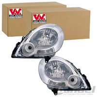 2X VAN Wezel H4 Scheinwerfer SET Links+Rechts Passend FüR Renault Kangoo