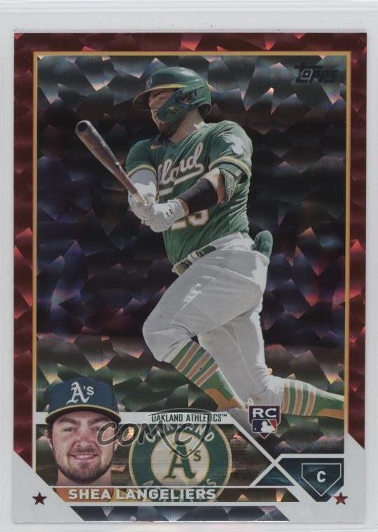 2023 Topps Series 1 Red Foil 43/199 Shea Langeliers #127 Rookie RC pe8