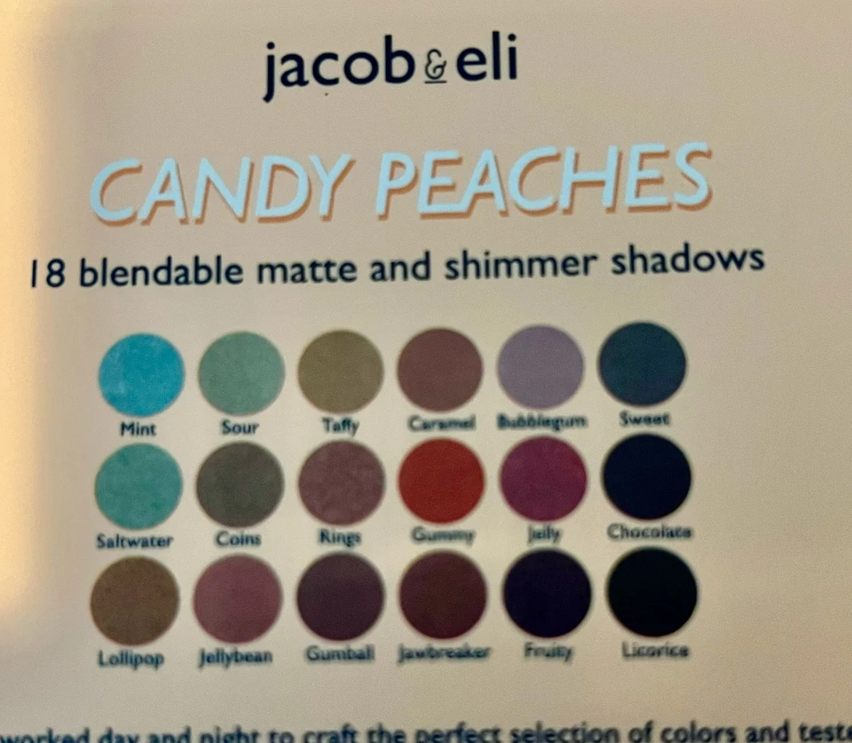Sombras de ojos Jacob & Eli Candy Peaches 18 mezclables mate y brillante Foto 4 de 4