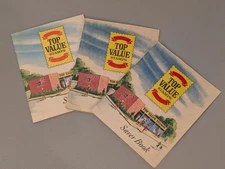 Vintage Top Value Stamps Saver Book - 1975 Partially Used - 1970s Supermarket