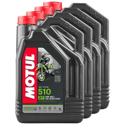 Motoröl Motul 2T HC-Synthese 510 4 X 4 Liter Motoroel Motorradöl Motorrad API TC