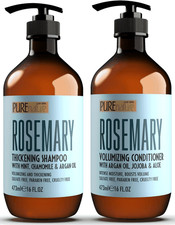 Rosemary Shampoo and Conditioner Set 16 Fl Oz Set of 2 Sulfate Free Formula