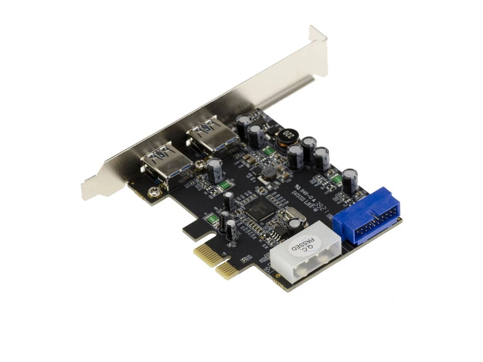 Pcie USB 3.0 (USB3 Superspeed) - 2+2 Anschlüsse / Chipsatz nec - Verbinder 19 - Bild 2 von 3