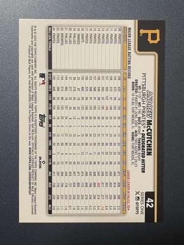 2025 Topps S1 - Spring Training - Palm Trees #42 Andrew Mccutchen - Pirates - Picture 2 of 2