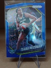2025 Panini Prizm WNBA Blue Velocity Prizm #48 Teaira McCowan