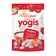 Organics Yogis Freeze-Dried Yogurt  Fruit Snack, Strawberry, 1 Ounce Pack of 1