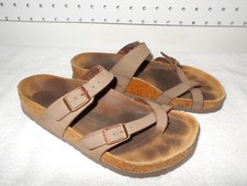 BIRKENSTOCK MAYARI WOMENS USA 7 EUR 38 BROWN STRAPS SANDALS