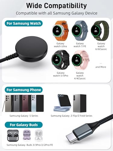 2 in for Samsung Watch Charger, Compatible with Samsung Galaxy Watch 1 - Picture 3 of 7