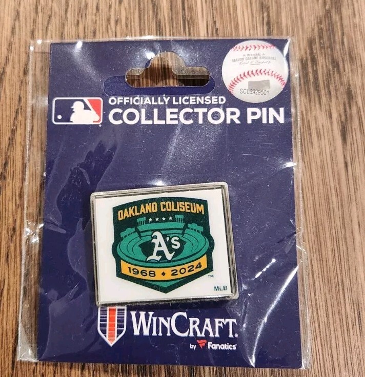 Oakland A’s Athletics Coliseum Pin 1968-2024 Limited Stadium Edition SGA 24’ MLB