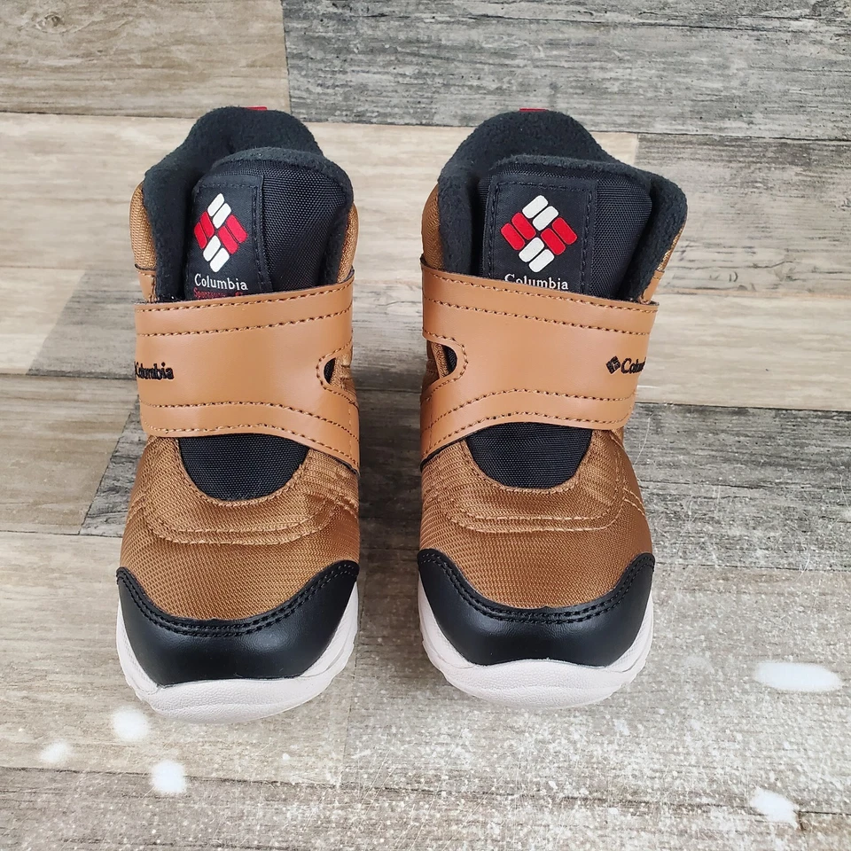 Columbia Fairbanks Omni-Heat Botas Niños Pequeños Talla 8 Marrón Negro Imitación Impermeable Foto 2 de 4