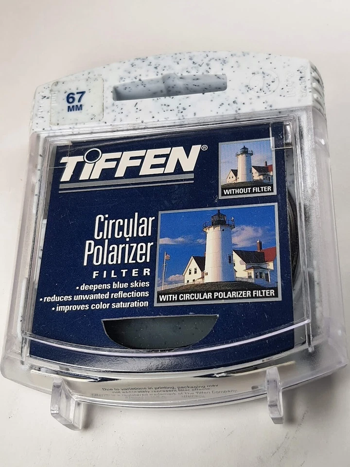 TiFFEN 67mm Circular Polarizer CPL Glass Lens Filter P-CL 67 mm PL-C E67 E-67 US - Image 3 of 4