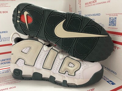 中古 Nike Air More Uptempo '96 New Nike Air More Uptempo '96 Shoes - White/ Vintage Green (FN6249