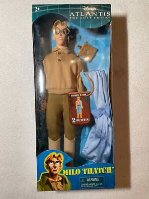 Disney Atlantis The Lost Empire Milo Thatch Doll 2000 Mattel 29810 New Sealed