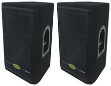  2 Samson RS10HD 10" 2-Way 300w Wooden Passive PA Speakers w/Titanium Tweeters