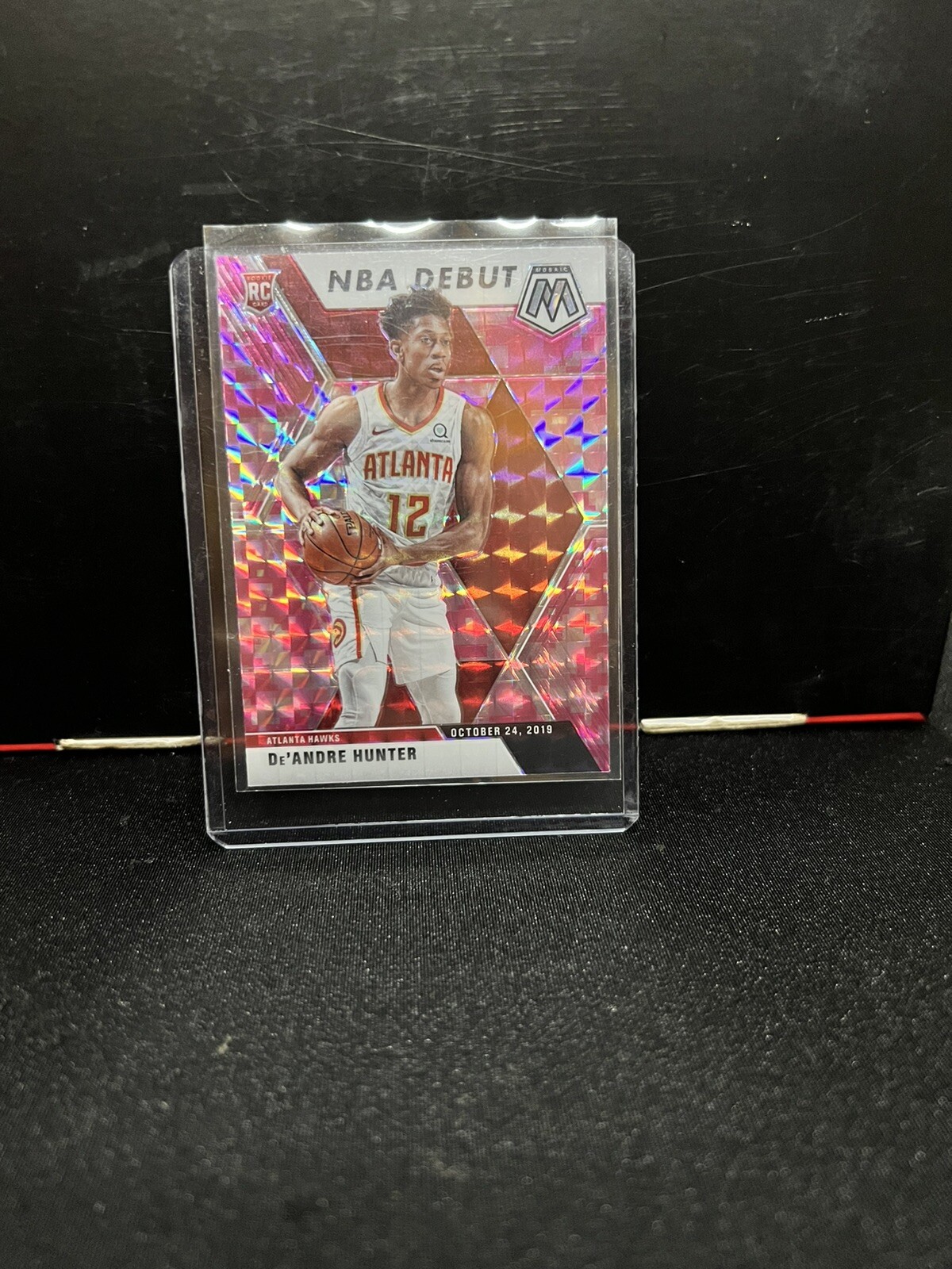2019-20 Mosaic Pink Camo De'Andre Hunter Rookie NBA Debut # 266