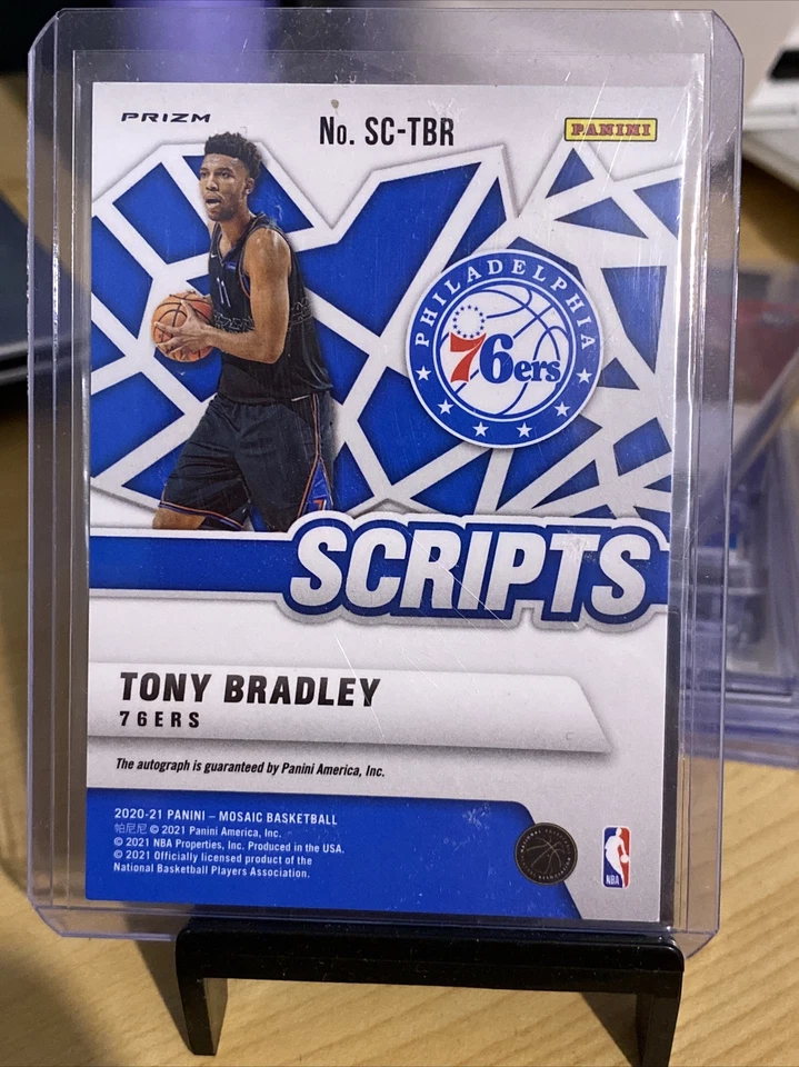 2020-21 Panini NBA Mosaic Auto Prizm Tony Bradley - Image 2 of 2